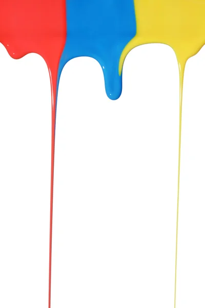 Pouring primary colors — Stock Photo, Image