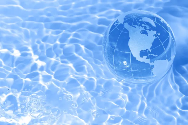 Earth in water — Stock Photo, Image