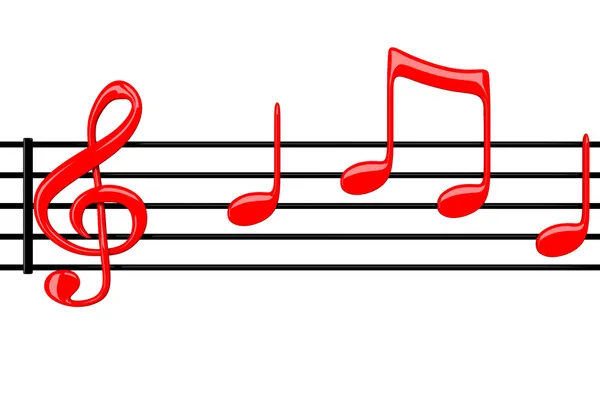 Notação musical — Fotografia de Stock