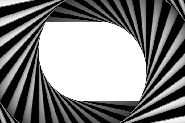 Black and white spiral — Stockfoto
