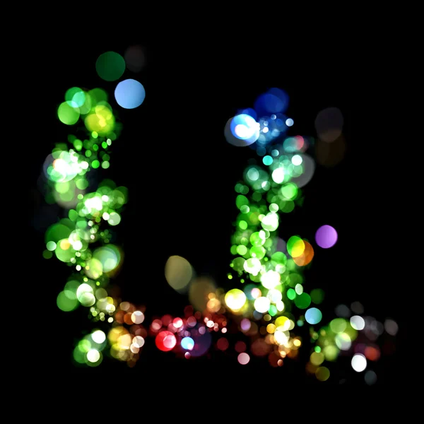 Światła w kształcie litery — Zdjęcie stockowe