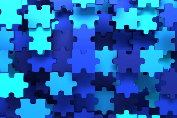 Niebieski puzzli — Zdjęcie stockowe