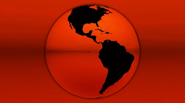 Rote Erde am Horizont — Stockfoto