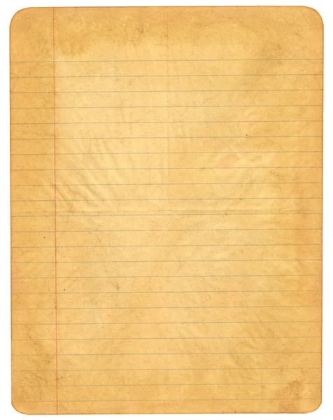 Old lined paper — Stock Photo, Image