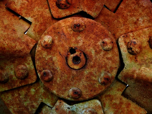 Rusted mechanical background — Stock Photo, Image