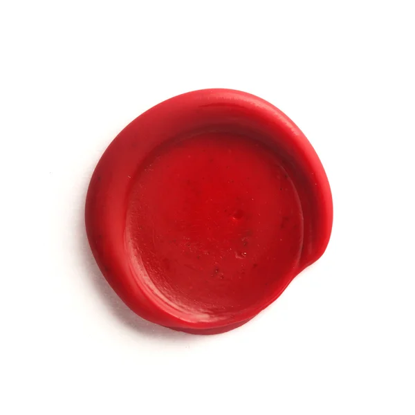 Kırmızı mum mühür — Stok fotoğraf
