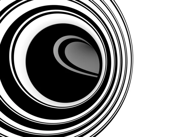 Abstraktní černobílý design — Stock fotografie