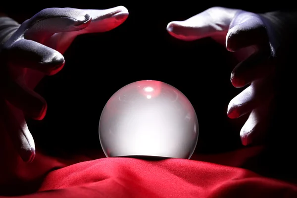 Glowing crystal ball — Stock Photo, Image