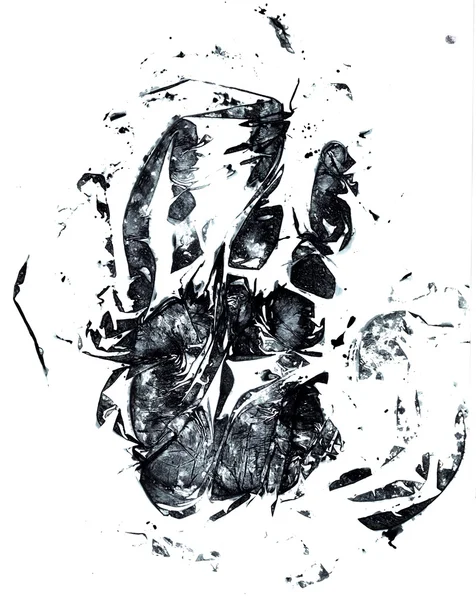 Grunge hand print — Stock Photo, Image