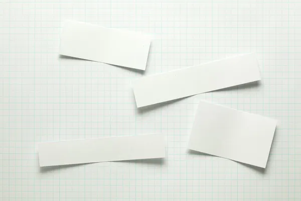 Partes de papel em branco — Fotografia de Stock