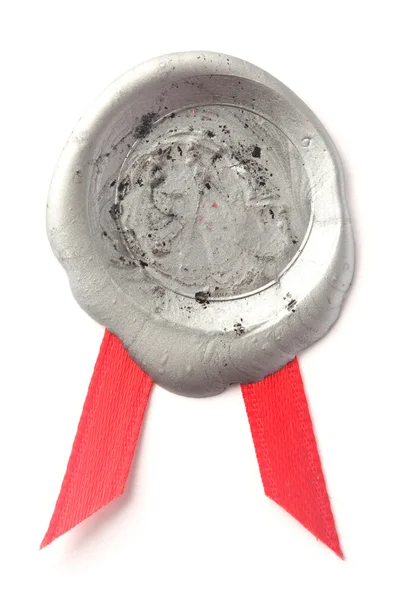 Gümüş mum mühür — Stok fotoğraf