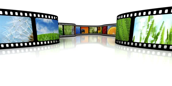 Film with images Royalty Free Stock Photos
