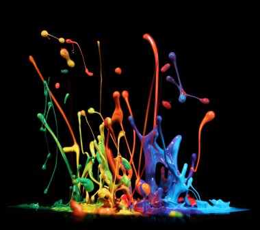 Paint splashing clipart