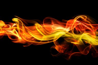 Fiery smoke background clipart