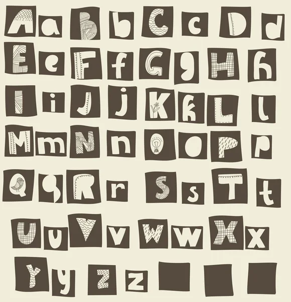 Latinska alfabetet — Stock vektor