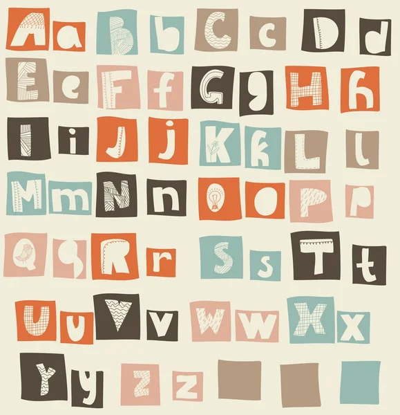 Latinska alfabetet — Stock vektor