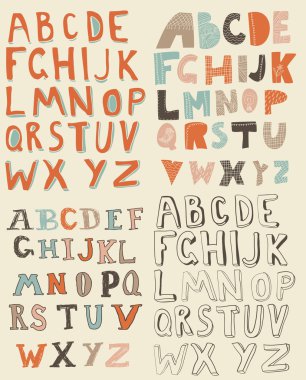 Funky latin alphabets