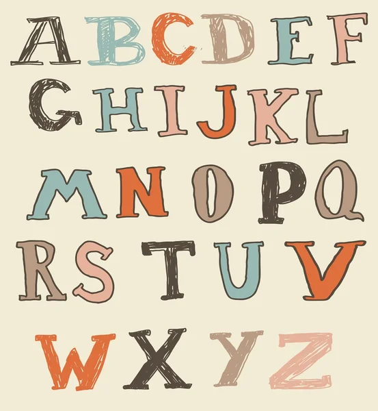 Funky Латинської алфавітів — стоковий вектор