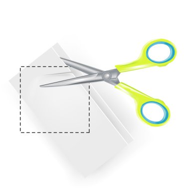 Scissors copy paste symbol clipart