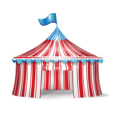 Single circus tent clipart