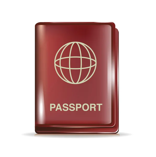 stock vector Closed passport icon