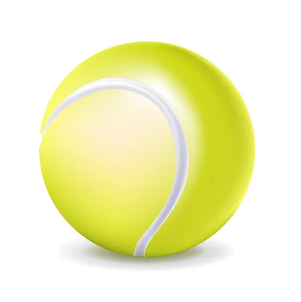 Tek tenis topu — Stok Vektör