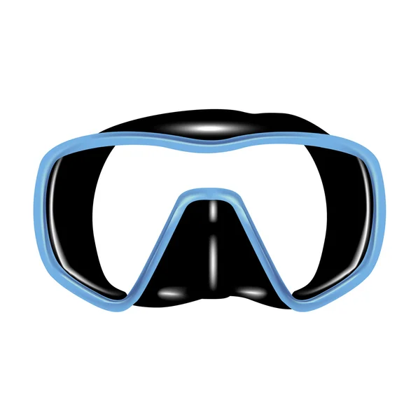 Single scuba diving mask — Stock Vector