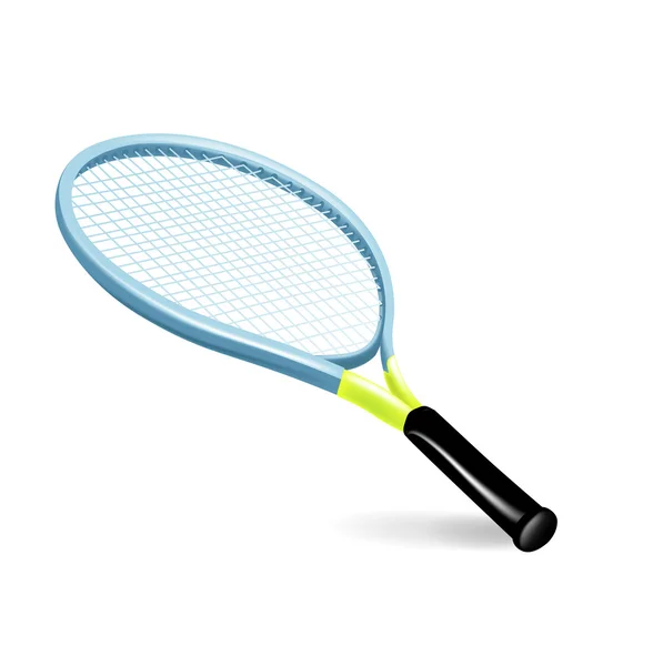 Raqueta de tenis individual — Vector de stock
