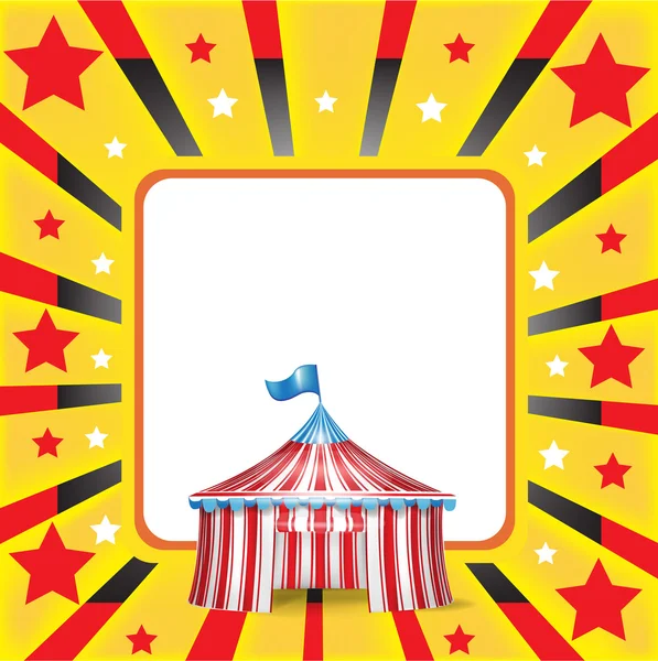 Tenda de circo e fundo —  Vetores de Stock