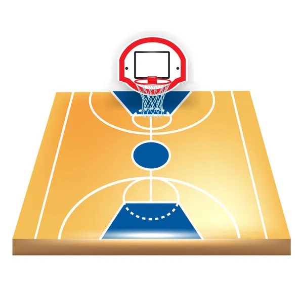 Basketballplatz lizenzfreie Stockillustrationen