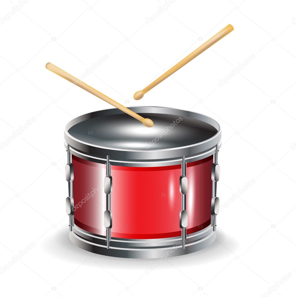 Drums with sticks