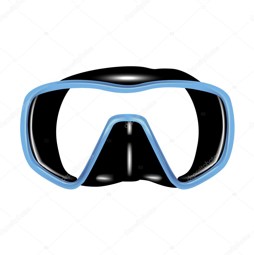 Single scuba diving mask