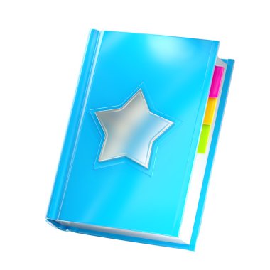 Favorites and address book isolated clipart