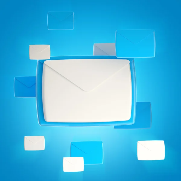 Grupa e-mail list ikon — Zdjęcie stockowe