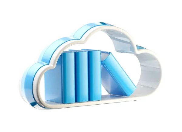 Pictogram van de database van het wolk-technologie geïsoleerd — Stockfoto