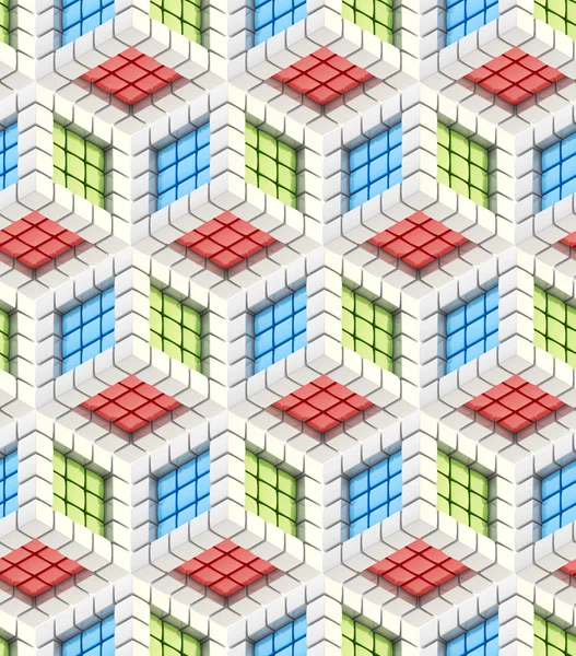 Безшовна текстура фону куба шестикутника — стокове фото