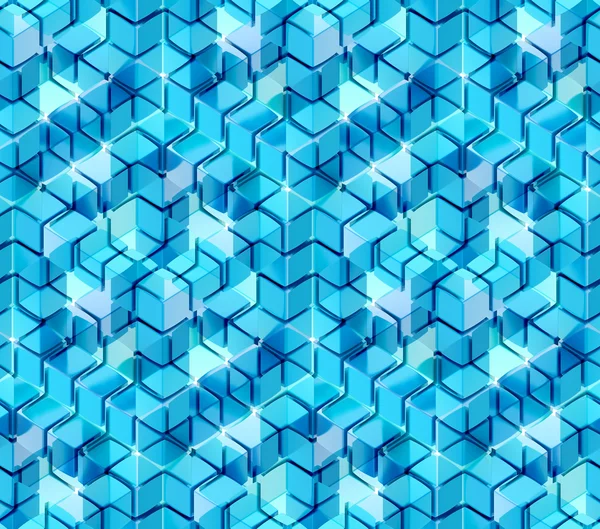 Seamless hexagon cube background texture — Stock Photo, Image
