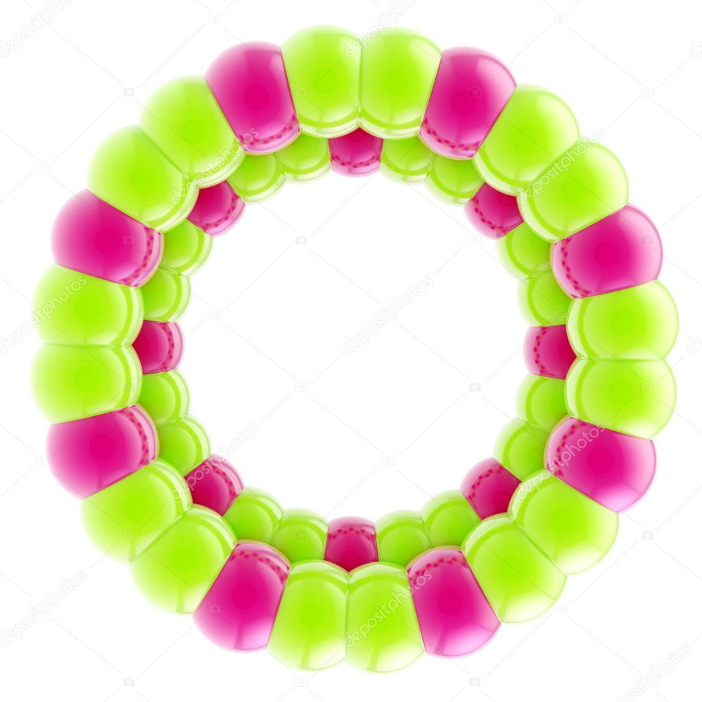 Abstract shpere circle frame isolated