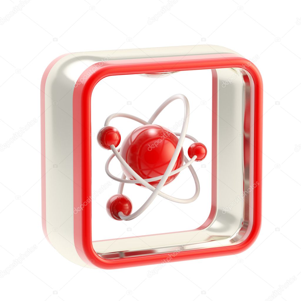 Science application icon emblem isolated