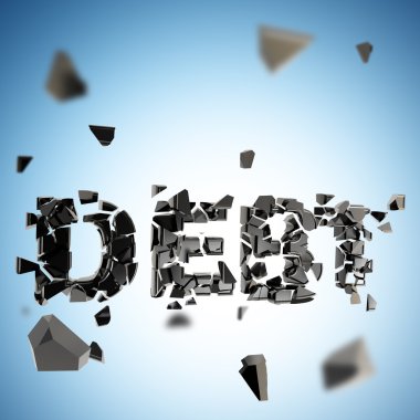 Debt pit abstract composition background clipart