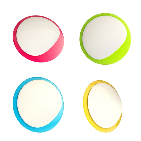 Glossy button sticker icon emblems — Stock Photo, Image