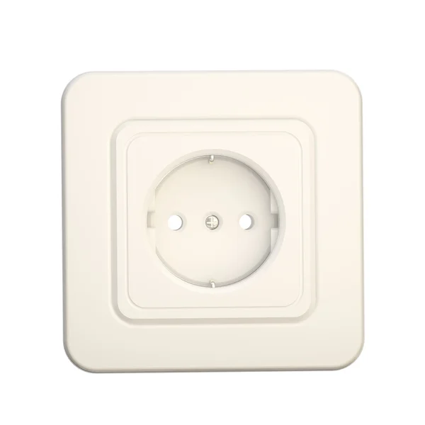 stock image Glossy white socket front view