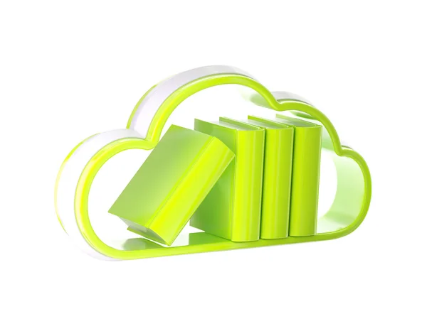 Icona database tecnologia cloud isolato — Foto Stock