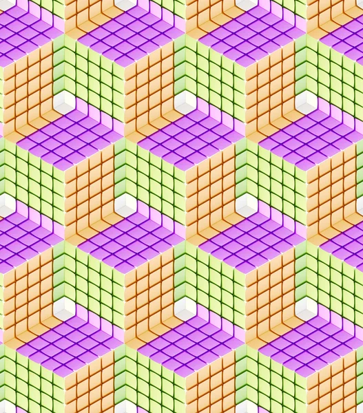 Textura de fondo de cubo de hexágono sin costura —  Fotos de Stock