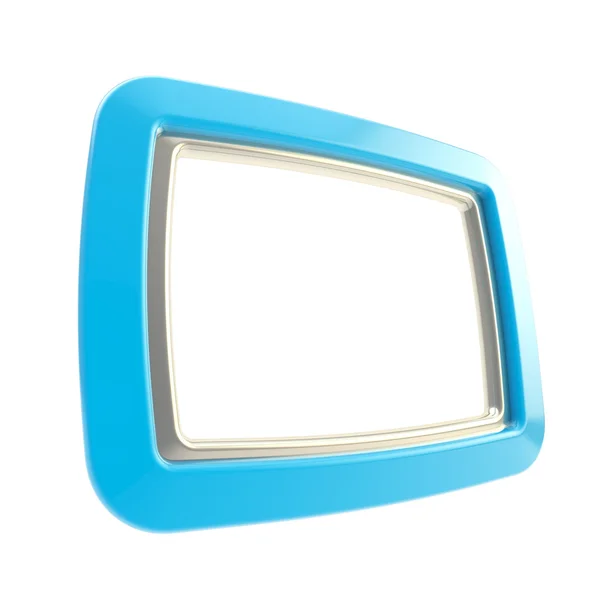 Copyspace azul brillante marco vacío fondo —  Fotos de Stock