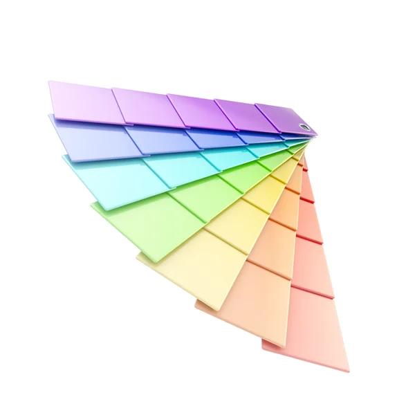 文字体裁の虹色のパレット — ストック写真