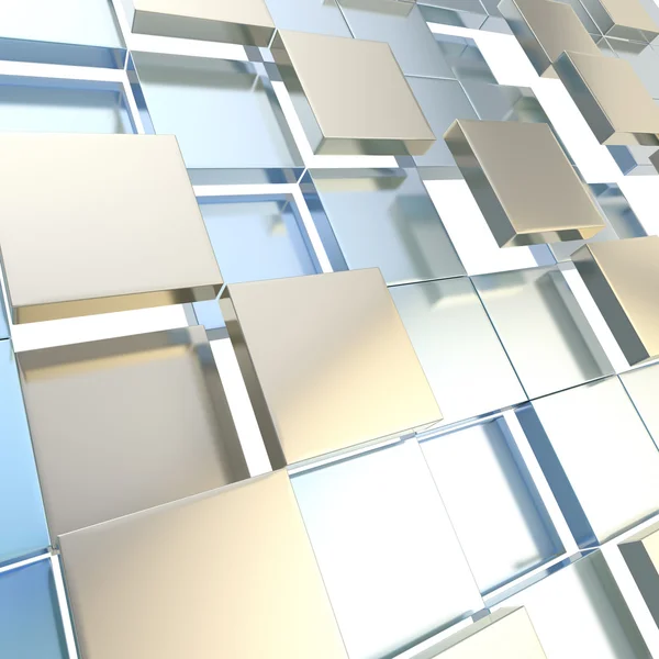 Abstrakt kub techno bakgrundsbild — Stockfoto