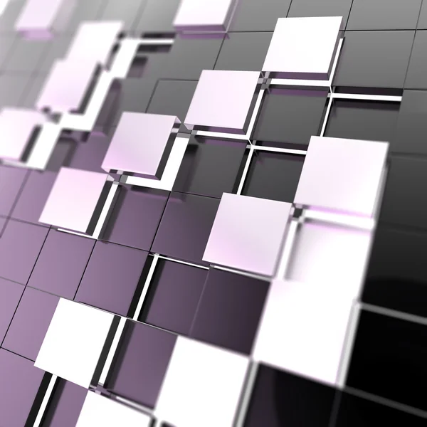 Abstrakt kub techno bakgrundsbild — Stockfoto