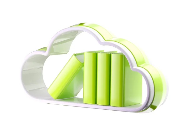 Icona database tecnologia cloud isolato — Foto Stock