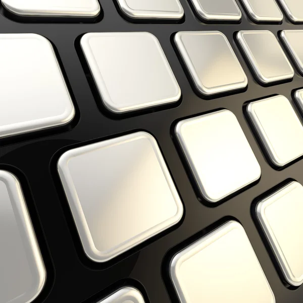 Tastatur aus nächster Nähe zu leeren Copyspace-Tasten — Stockfoto